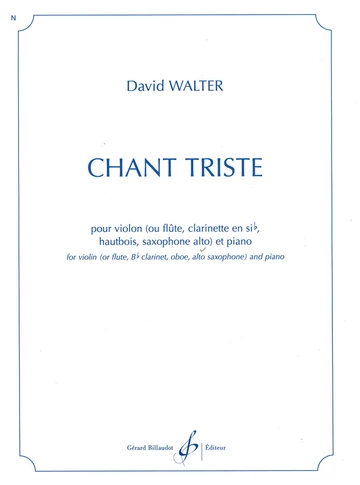 Chant triste Visuel